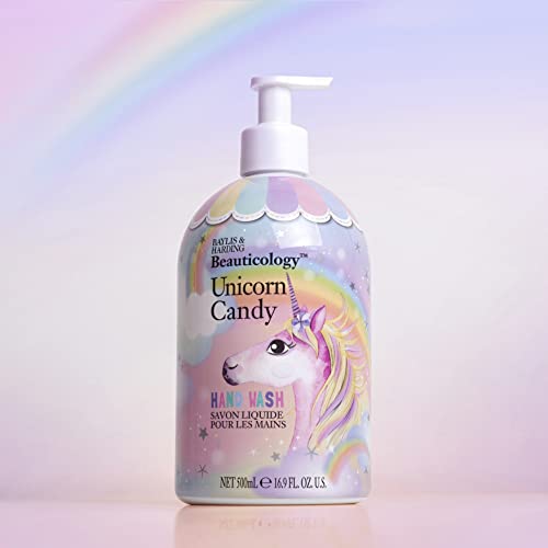 Baylis & Harding Beauticology Unicorn Candy Hand Wash, 500 ml, (Pack of 3) - Vegan Friendly