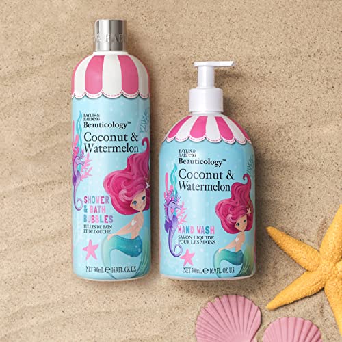 Baylis & Harding Beauticology Mermaid Shower and Bath Bubbles, 500ml, (Pack of 3) - Vegan Friendly