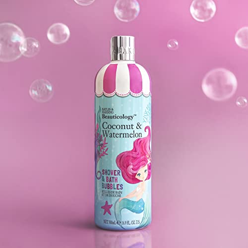Baylis & Harding Beauticology Mermaid Shower and Bath Bubbles, 500ml, (Pack of 3) - Vegan Friendly