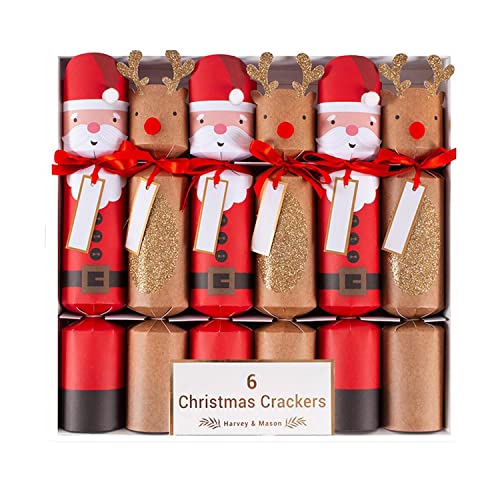 Harvey & Mason Xmas Crackers: Festive 6-Pack