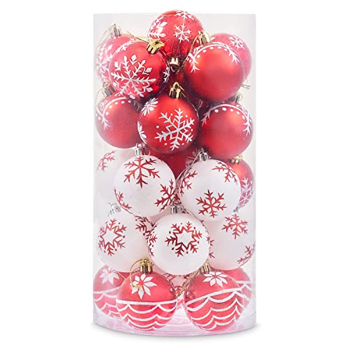 Glitter Christmas Balls Set - Tree Baubles Pack