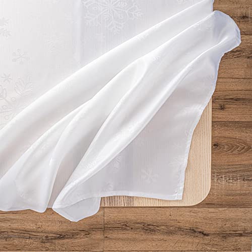 Blizzard Snowflake Tablecloth Set - Christmas 52x70" (132x178cm)