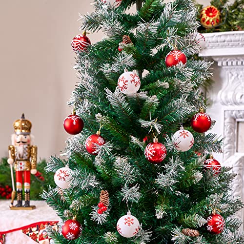 Glitter Christmas Balls Set - Tree Baubles Pack