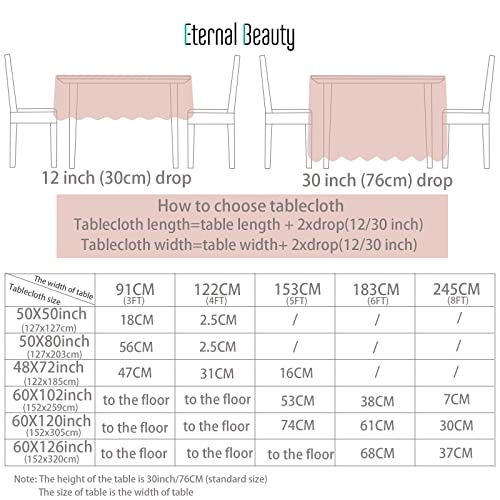 Rose Gold Sparkly Sequin Rectangle Tablecloth for Christmas