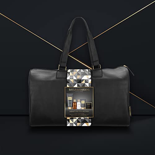 Baylis & Harding Men's Signature Collection Black Pepper & Ginseng Luxury Weekend Travel Bag Gift Set- Vegan Friendly