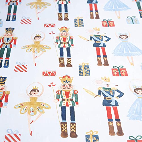 Eco-friendly Nutcracker Christmas Gift Wrap Set - Designed for All