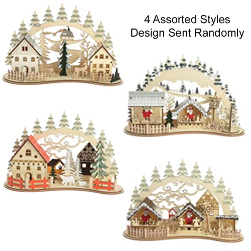 Wooden Christmas Village - Festive Indoor Display