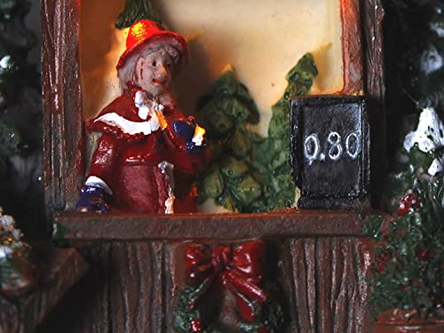 Animated Musical Christmas Village Scene - Bread & Roll Shop