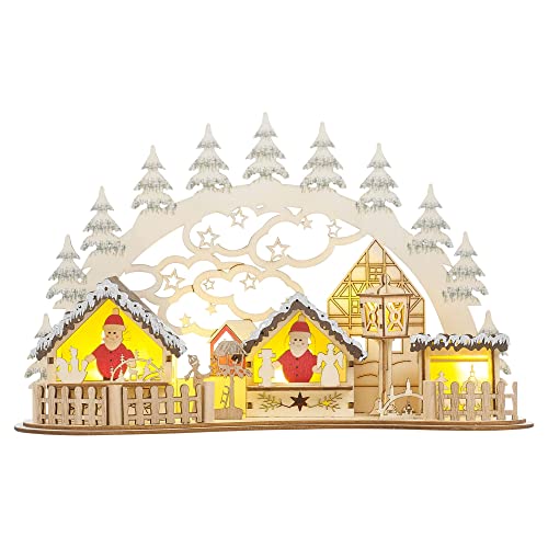 Wooden Christmas Village - Festive Indoor Display