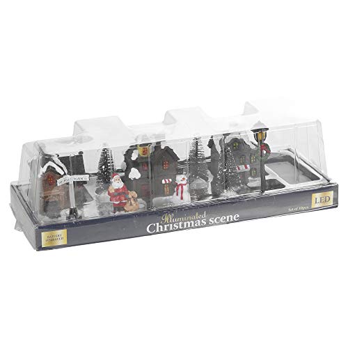 LED Christmas Town Village Decoration Set