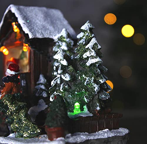 Animated Musical Christmas Village Scene - Bread & Roll Shop