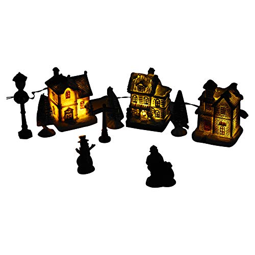 LED Christmas Town Village Decoration Set
