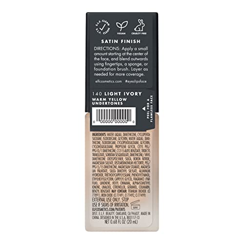 e.l.f. Flawless Finish Foundation - Semi-Matte, Light Ivory
