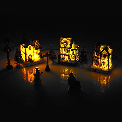LED Christmas Town Village Decoration Set