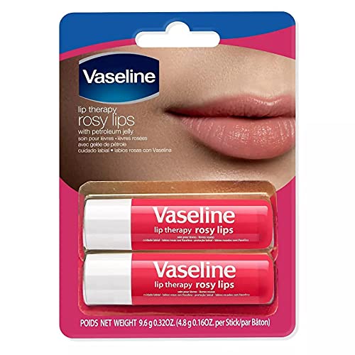 2 PACK Vaseline Lip Therapy Stick Rosy Lips | Intensive Lip Repair Treatment
