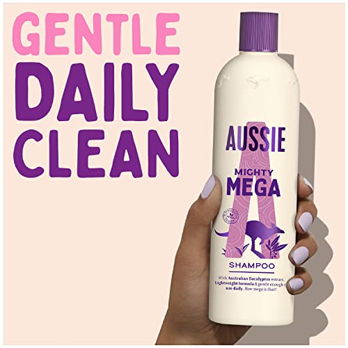 Aussie Mega Shampoo and Conditioner Set For Dry Damaged Hair, Vegan Shampoo And Conditioner, Silicone Free, Cruelty Free, XL VALUE PACK, 1145ml, (Pack of 2)