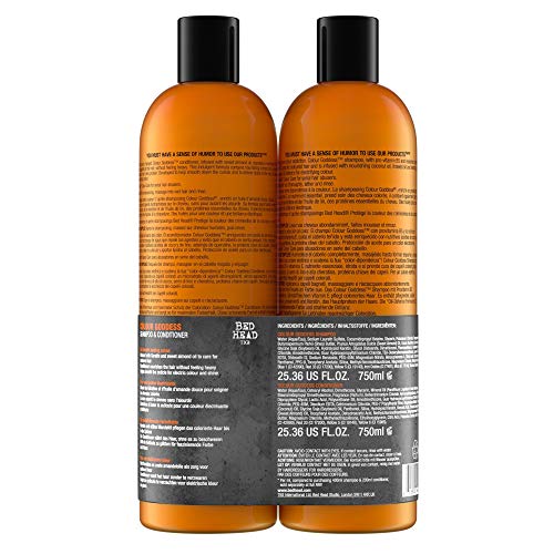 Bed Head by TIGI | Colour Goddess Shampoo and Conditioner Set | Professional Hair Treatment For Coloured Hair | Nourishing And Moisturising | 2x750ml