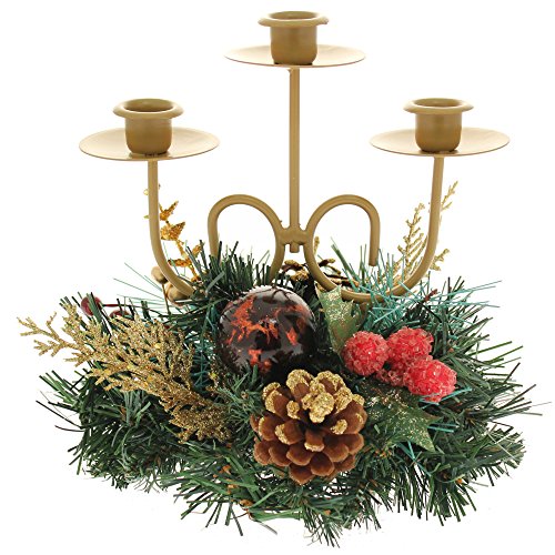 Christmas Triple Tape Candle Holder Table Decoration