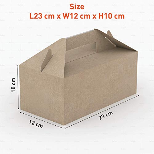 Shopsharks Personalised Christmas Eve Box | Kraft Brown | Red Ribbon Box | Party Gift Bag | 13 Design (Christmas Decoration, Small)