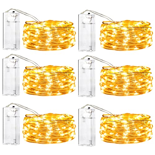 6 Pack LED Fairy Lights for Christmas Decoration