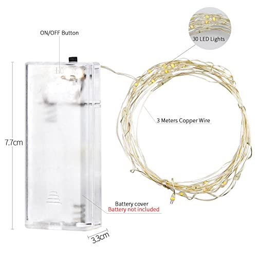 6 Pack LED Fairy Lights for Christmas Decoration