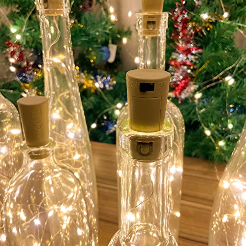 Etinga 10 Pack Wine Bottle Lights - Christmas Party Decor