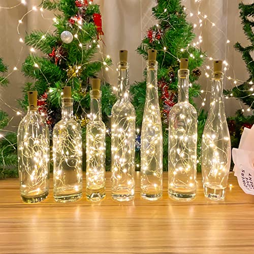 Etinga 10 Pack Wine Bottle Lights - Christmas Party Decor