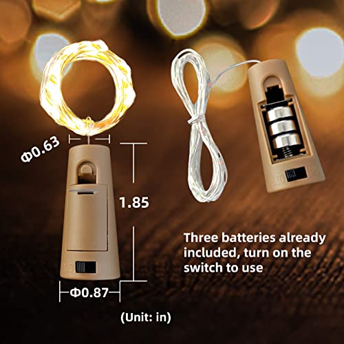 Etinga 10 Pack Wine Bottle Lights - Christmas Party Decor