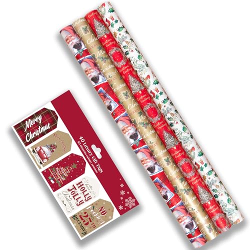 Traditional Tartan Christmas Gift Wrapping Paper - 20M