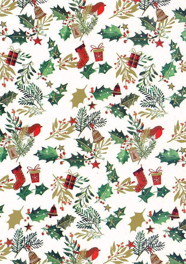Traditional Tartan Christmas Gift Wrapping Paper - 20M
