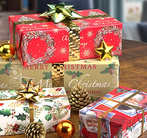 Traditional Tartan Christmas Gift Wrapping Paper - 20M