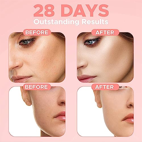Serum for Face,Skincare Serum with 4IN1 Anti Aging Serum,Skin Care Sets & kits Women Men,Skin Care Brightening Wrinkle Facial Serum Kit with Cleanser-Essence Serum-Cream (4IN1 Serum Set)