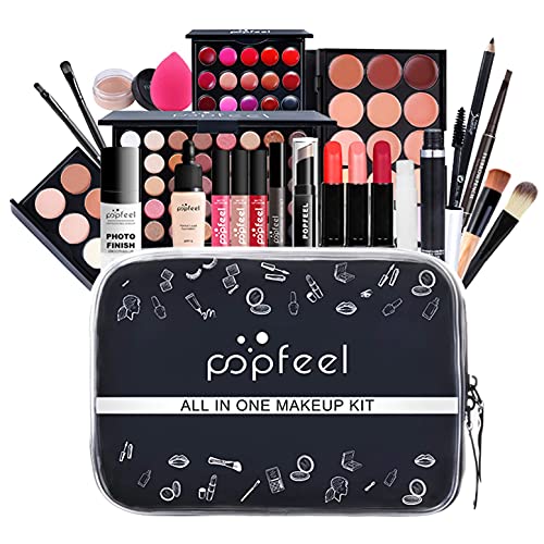 Makeup Gift Set Complete Starter Makeup Kit Lip Gloss Concealer Eyeshadow Palette Highly Pigmented for Teenage Girls & Adults