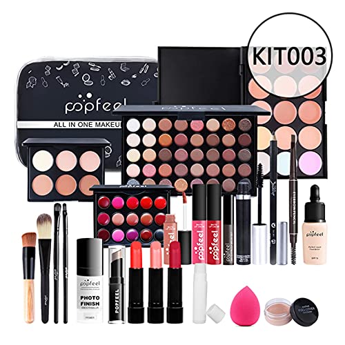Makeup Gift Set Complete Starter Makeup Kit Lip Gloss Concealer Eyeshadow Palette Highly Pigmented for Teenage Girls & Adults