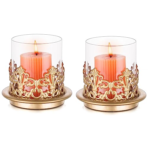 Vintage Gold Candle Holders for Christmas Decor