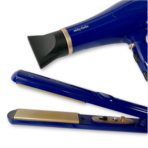 Nicky Clarke Hair Dryer and Straightener Gift Set with Brush