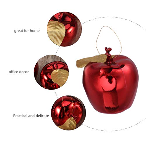 WINOMO 24pcs Christmas Apple Ornaments Christmas Tree Decorations Holiday Hanging Ornament for Christmas Wedding Birthday Party Decoration