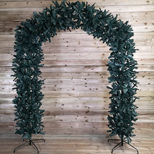 8ft Tall Christmas Tree Arch - Green