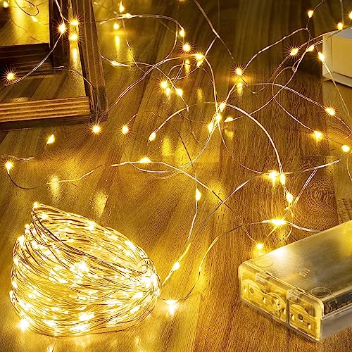 15m Fairy Lights, 150 LEDs, Waterproof, Warm White