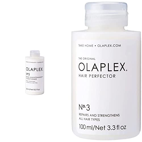 OLAPLEX No.5 Bond Maintenance Conditioner (Pack of 1) & Hair Perfector No.3 Repairing Treatment, 100ml