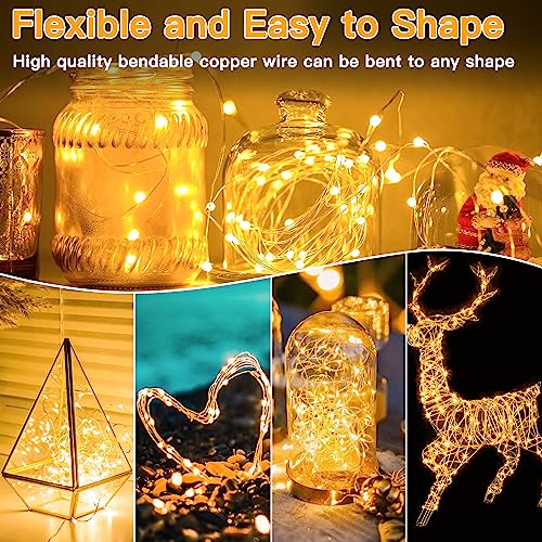 15m Fairy Lights, 150 LEDs, Waterproof, Warm White