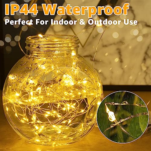 15m Fairy Lights, 150 LEDs, Waterproof, Warm White