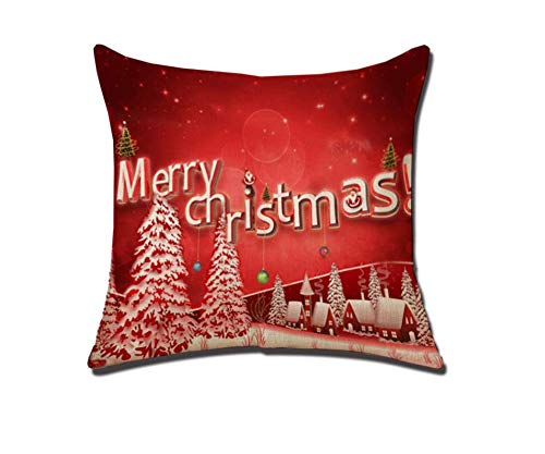 Red Christmas Snowman Pillowcase - Holiday Gift