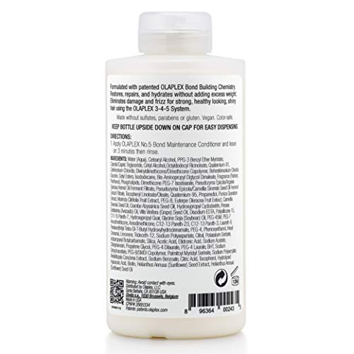 OLAPLEX No.5 Bond Maintenance Conditioner (Pack of 1) & Hair Perfector No.3 Repairing Treatment, 100ml