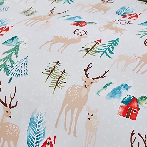 Christmas Winter Stag Duvet Cover - Double Size