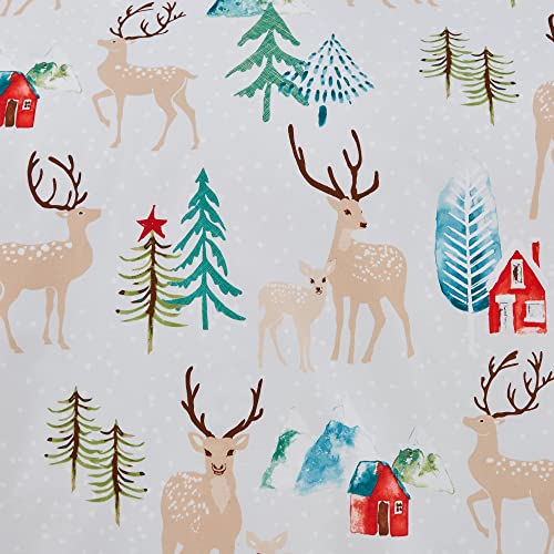 Christmas Winter Stag Duvet Cover - Double Size