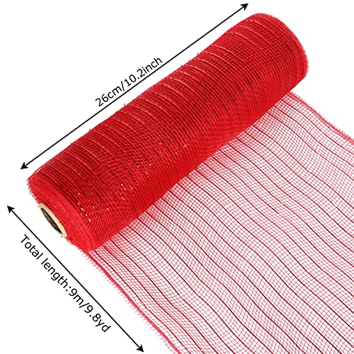 6 Pack Christmas Deco Mesh Ribbon Rolls