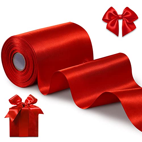 Christmas Red Satin Ribbon for Festive Occasions