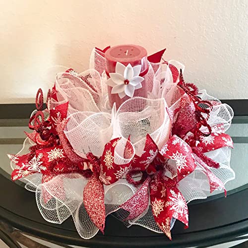 6 Pack Christmas Deco Mesh Ribbon Rolls