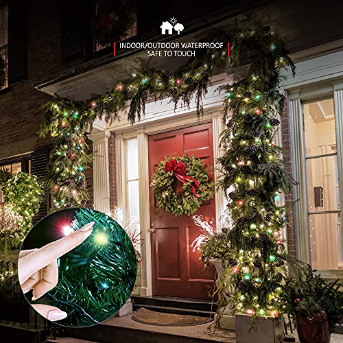 NETTA Christmas Tree Fairy Lights - 100 LED Multi-Colour with 8 Different Modes; for Outdoor & Indoor Use, Plug in Xmas Party Decorations - 100 LED/ 10M Lit-Length